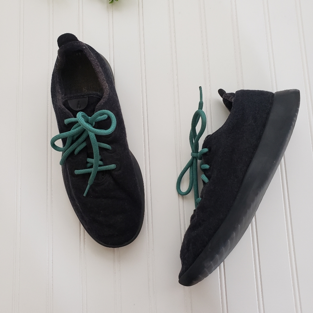Allbirds Wool Runners Sneakers Natural Black size 11